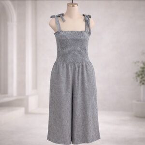 1. State Charcoal Textured Jumpsuit